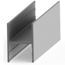 PERFIL REM H16 ALUM PLATA MT